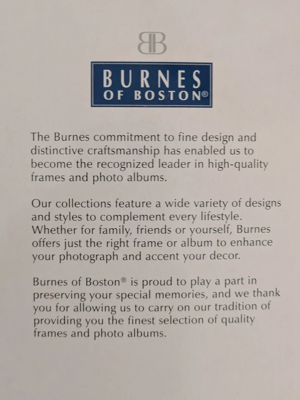Vintage Burnes of Boston Silver 5x7 Picture Frames Set Of 2